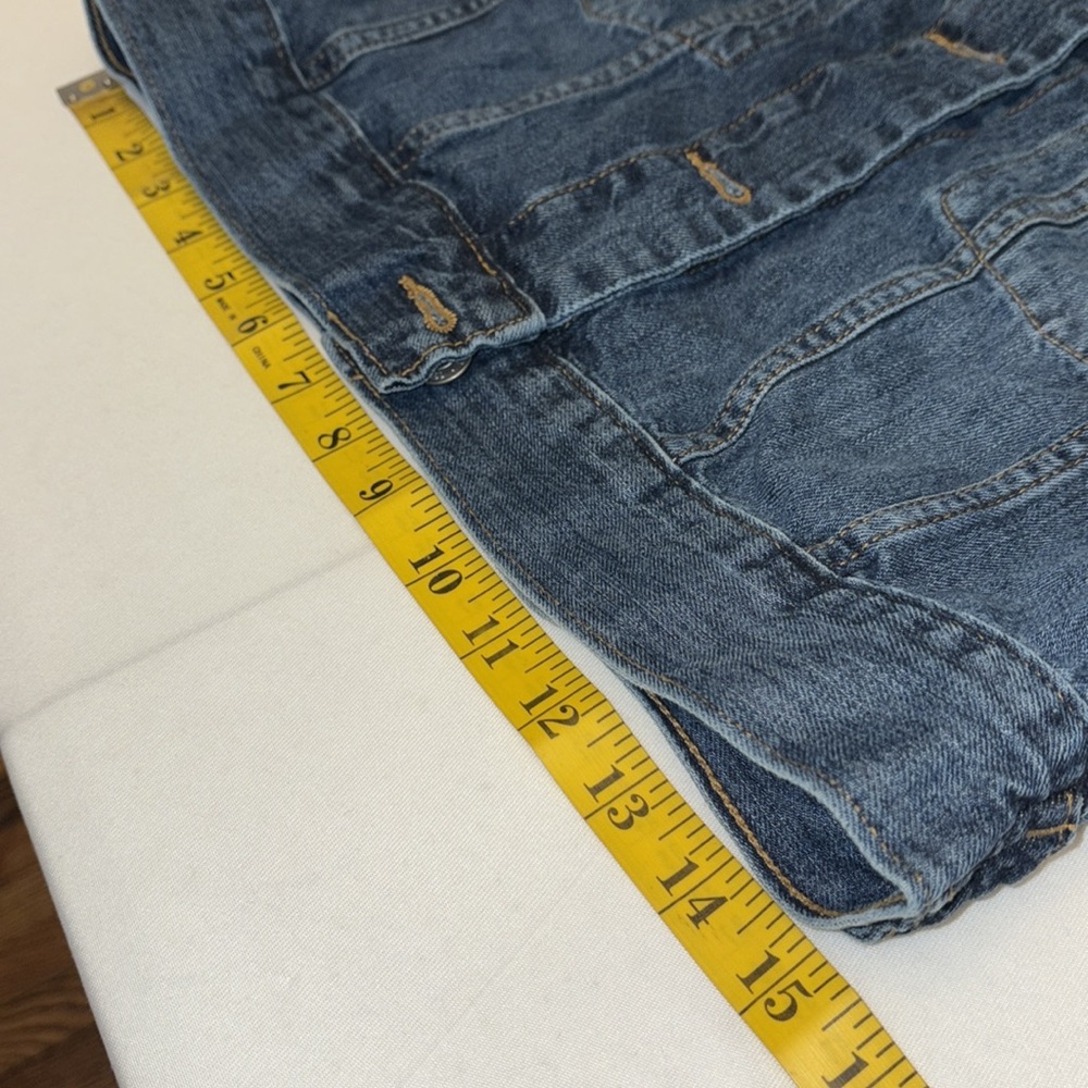 Gap Denim jacket cropped button down front collared Gap on back Size XSmall - Picture 5 of 10